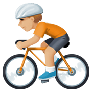 🚴🏼 Emoji Persona En Bicicleta: Tono De Piel Claro Medio en Facebook 13.1.
