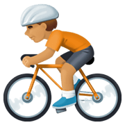 Émoji 🚴🏽 Cycliste : Peau Légèrement Mate sur Facebook 13.1.