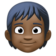 🧑🏿 Emoji Persona Adulta: Tono De Piel Oscuro en Facebook 13.1.