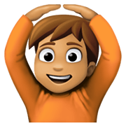 🙆🏽 Emoji Persona Haciendo El Gesto De «de Acuerdo»: Tono De Piel Medio en Facebook 13.1.