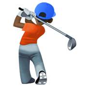 Emoji 🏌🏿 Persona Che Gioca A Golf: Carnagione Scura su Facebook 13.1.