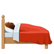 🛌 Emoji im Bett liegende Person Facebook 13.1.