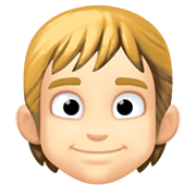 Emoji 👱🏻 Persona Bionda: Carnagione Chiara su Facebook 13.1.