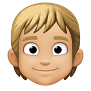 👱🏼 Emoji Persona Adulta Rubia: Tono De Piel Claro Medio en Facebook 13.1.