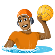 🤽🏾 Emoji Wasserballspieler(in): mitteldunkle Hautfarbe Facebook 13.1.