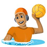 🤽🏽 Emoji Wasserballspieler(in): mittlere Hautfarbe Facebook 13.1.