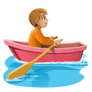 🚣🏼 Emoji Person im Ruderboot: mittelhelle Hautfarbe Facebook 13.1.