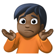 Emoji 🤷🏿 Persona Che Scrolla Le Spalle: Carnagione Scura su Facebook 13.1.