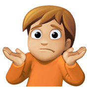 🤷🏼 Emoji Persona Encogida De Hombros: Tono De Piel Claro Medio en Facebook 13.1.