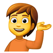 Emoji 💁 Persona Al Punto Informazioni su Facebook 13.1.