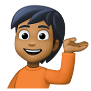 💁🏾 Emoji Persona De Mostrador De Información: Tono De Piel Oscuro Medio en Facebook 13.1.
