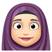 🧕🏻 Emoji Frau mit Kopftuch: helle Hautfarbe Facebook 13.1.