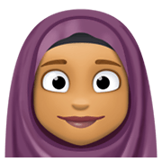 Emoji 🧕🏽 Donna Con Velo: Carnagione Olivastra su Facebook 13.1.