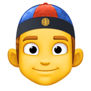 Emoji 👲 Uomo Con Zucchetto Cinese su Facebook 13.1.