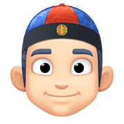 👲🏻 Emoji Mann mit chinesischem Hut: helle Hautfarbe Facebook 13.1.