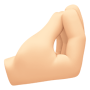 🤌🏻 Emoji zusammengedrückte Finger: helle Hautfarbe Facebook 13.1.
