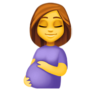 🤰 Emoji Mujer Embarazada en Facebook 13.1.