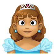 👸🏽 Emoji Prinzessin: mittlere Hautfarbe Facebook 13.1.