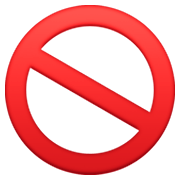 Émoji 🚫 Symbole D’interdiction sur Facebook 13.1.