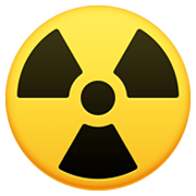 Emoji ☢️ Simbolo Della Radioattività su Facebook 13.1.