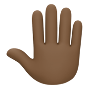 🤚🏿 Emoji Dorso Da Mão Levantado: Pele Escura na Facebook 13.1.
