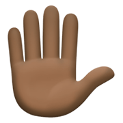 ✋🏿 Emoji erhobene Hand: dunkle Hautfarbe Facebook 13.1.