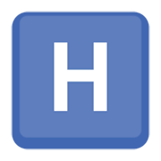 🇭 Emoji Letra do símbolo indicador regional H na Facebook 13.1.