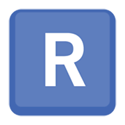 Emoji 🇷 Lettera simbolo indicatore regionale R su Facebook 13.1.