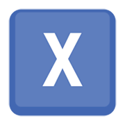 🇽 Emoji Regional Indikator Symbol Buchstabe X Facebook 13.1.