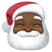 🎅🏿 Emoji Papá Noel: Tono De Piel Oscuro en Facebook 13.1.