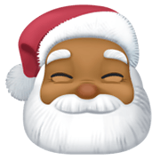 🎅🏾 Emoji Weihnachtsmann: mitteldunkle Hautfarbe Facebook 13.1.