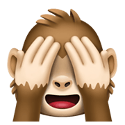 🙈 Emoji sich die Augen zuhaltendes Affengesicht Facebook 13.1.