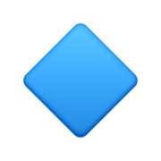 Emoji 🔹 Rombo Blu Piccolo su Facebook 13.1.