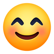 😊 Emoji Cara Feliz Con Ojos Sonrientes en Facebook 13.1.