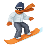 🏂 Emoji Praticante De Snowboard na Facebook 13.1.