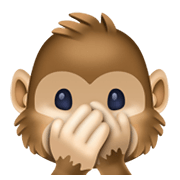 🙊 Emoji sich den Mund zuhaltendes Affengesicht Facebook 13.1.