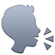 Emoji 🗣️ Persona Che Parla su Facebook 13.1.