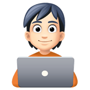 Emoji 🧑🏻‍💻 Persona Esperta Di Tecnologia: Carnagione Chiara su Facebook 13.1.