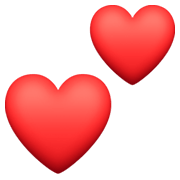 💕 Emoji zwei Herzen Facebook 13.1.