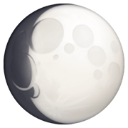 Emoji 🌔 Gibbosa Crescente su Facebook 13.1.