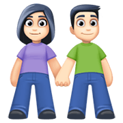 Emoji 👫🏻 Uomo E Donna Che Si Tengono Per Mano: Carnagione Chiara su Facebook 13.1.