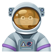 👩🏿‍🚀 Emoji Astronautin: dunkle Hautfarbe Facebook 13.1.