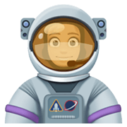 👩🏼‍🚀 Emoji Astronautin: mittelhelle Hautfarbe Facebook 13.1.