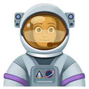 👩🏽‍🚀 Emoji Astronautin: mittlere Hautfarbe Facebook 13.1.