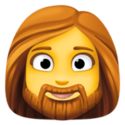 🧔‍♀️ Emoji Frau: Bart Facebook 13.1.