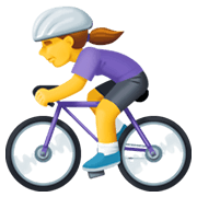Emoji 🚴‍♀️ Ciclista Donna su Facebook 13.1.