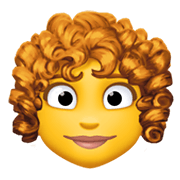 Emoji 👩‍🦱 Donna: Capelli Ricci su Facebook 13.1.