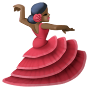 💃🏿 Emoji Mulher Dançando: Pele Escura na Facebook 13.1.