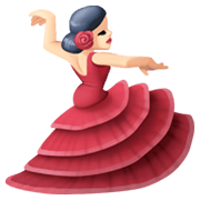 💃🏻 Emoji Mujer Bailando: Tono De Piel Claro en Facebook 13.1.