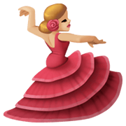 💃🏼 Emoji tanzende Frau: mittelhelle Hautfarbe Facebook 13.1.